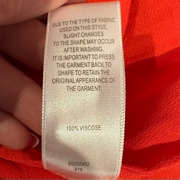 Witchery orange sleeveless top v neck work office career ladies size 14 - Picture 5 of 5